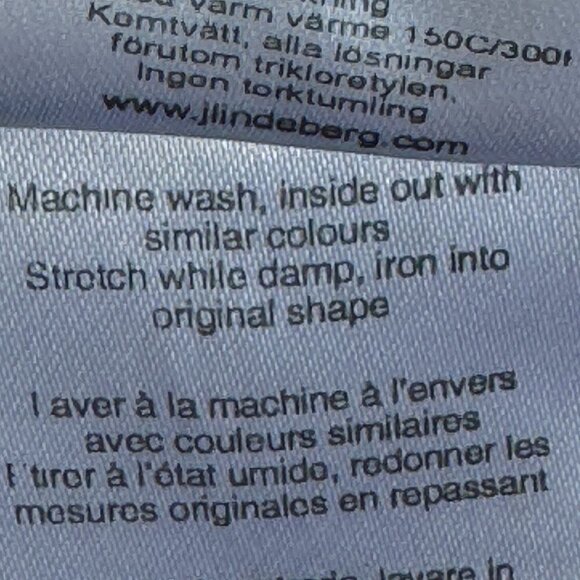 J. Lindeberg Women's Long Sleeve Tee Shirt V-Neck Navy and Grey Stripe Size L - Picture 9 of 9